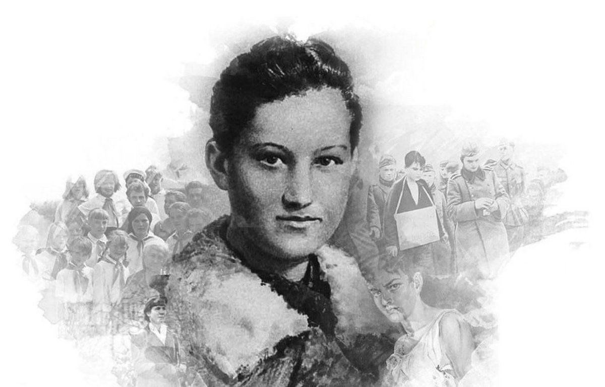 Зоя Космодемьянская. Рисунок из сети Интернет.