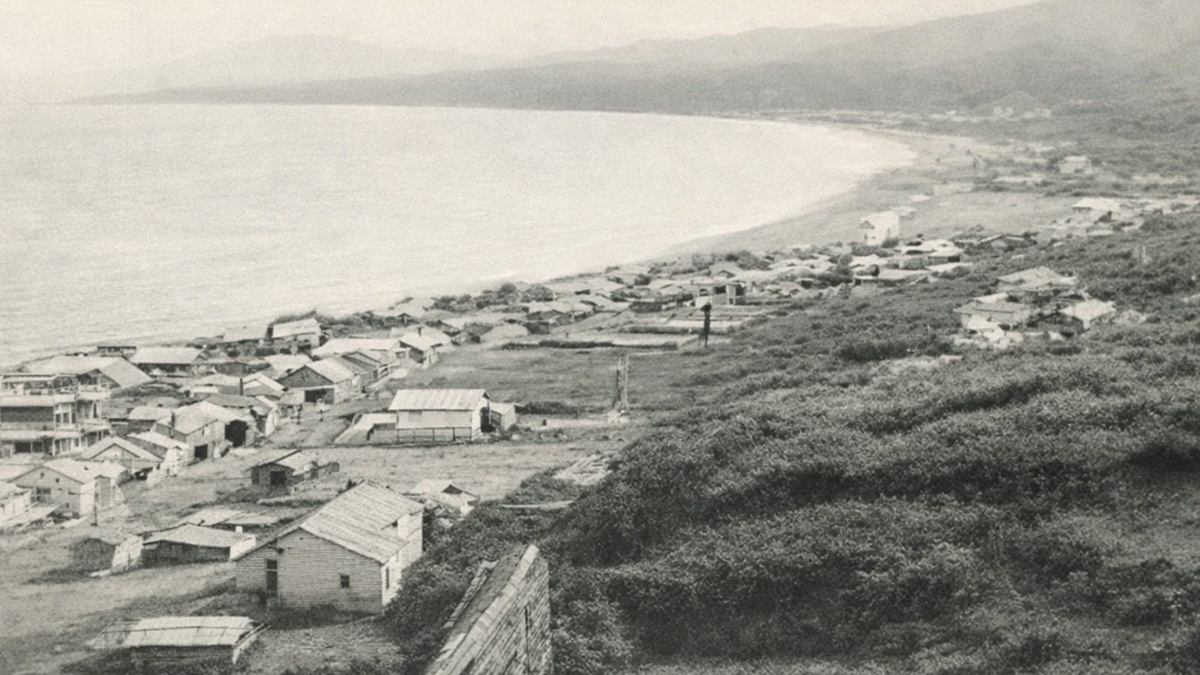 Посёлок Сираура, Карафуто. Японская открытка