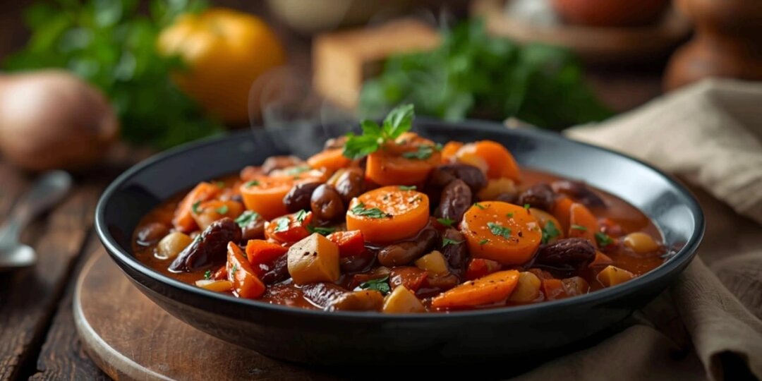 Фасоль тушеная с овощами в томатном соусе для Великого (и любого другого) поста