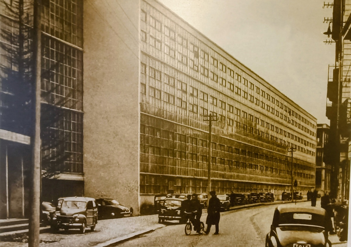 Индустриальный квартал Оливетти. Иврея.Piemonte. Италия. 