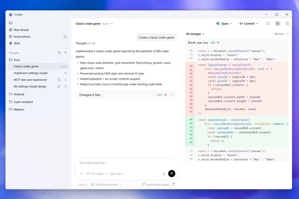    OpenAI выпустила Codex для Windows: агентный ИИ для кода