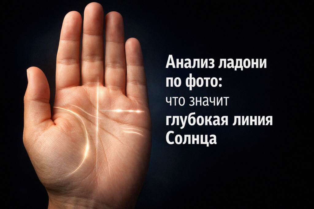    Изучение значения глубокой линии Солнца на ладони admin