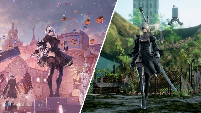    Кирико на официальном изображении в образе 2B