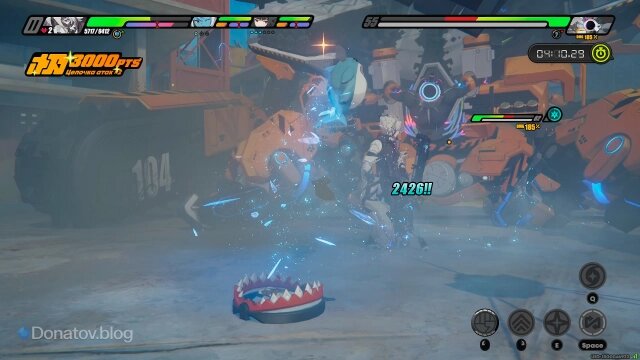    Цепочка атак: прыжок Акулабу после установки ловушки