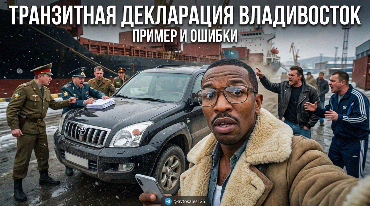    Пример заполнения транзитной декларации на авто во Владивостоке с разбором ошибок. Авто Сейлс