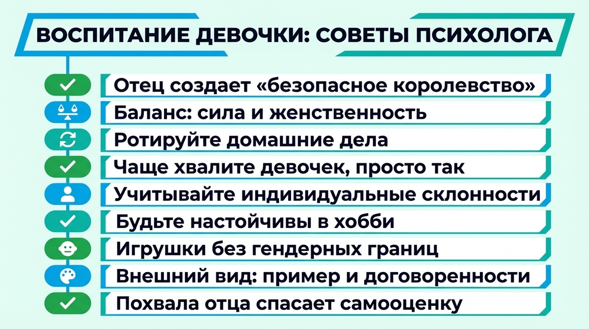Воспитание девочки: советы психолога  📷
