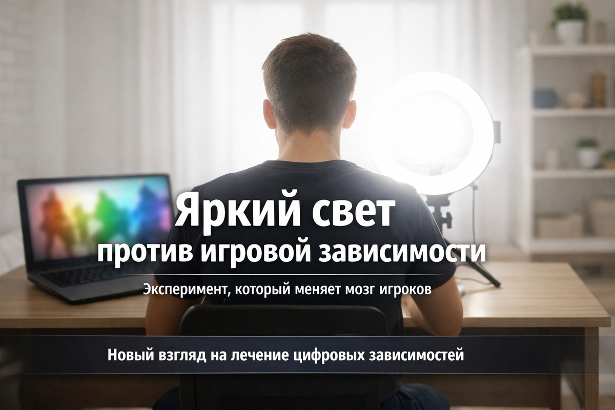 Яркая лампа вместо таблетки как выглядит экспериментальная терапия игровой зависимости.