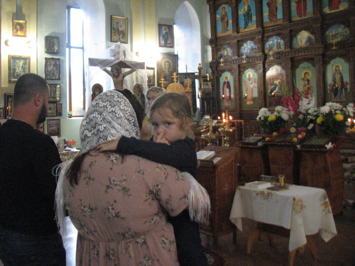 Пере обрядом крещения...