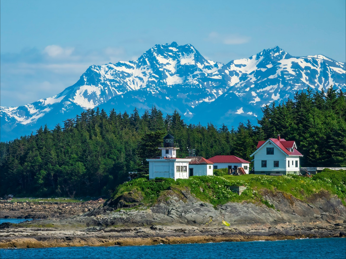 Красивый вид Аляски