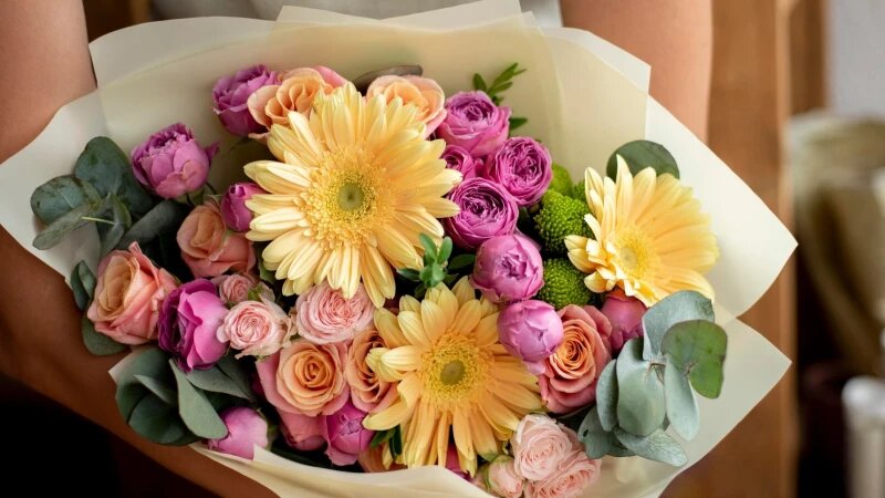     Букет цветов. freepik.com/v-ivash