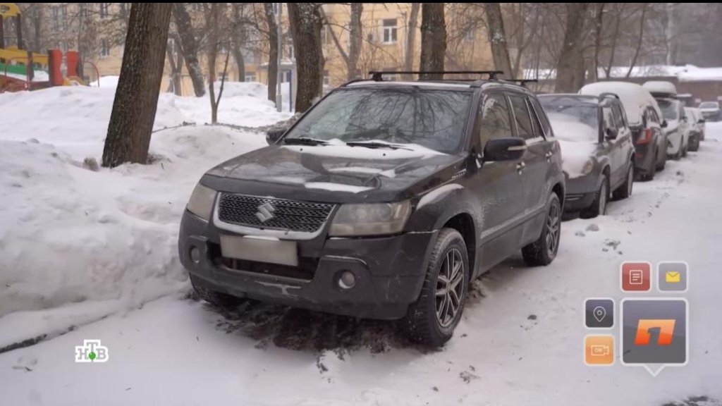    Что делать, если на машину упали снежные глыбы