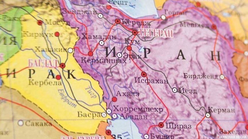     Иран и Ирак на карте   
Владимир Чичилимов (с) ИА Красная Весна