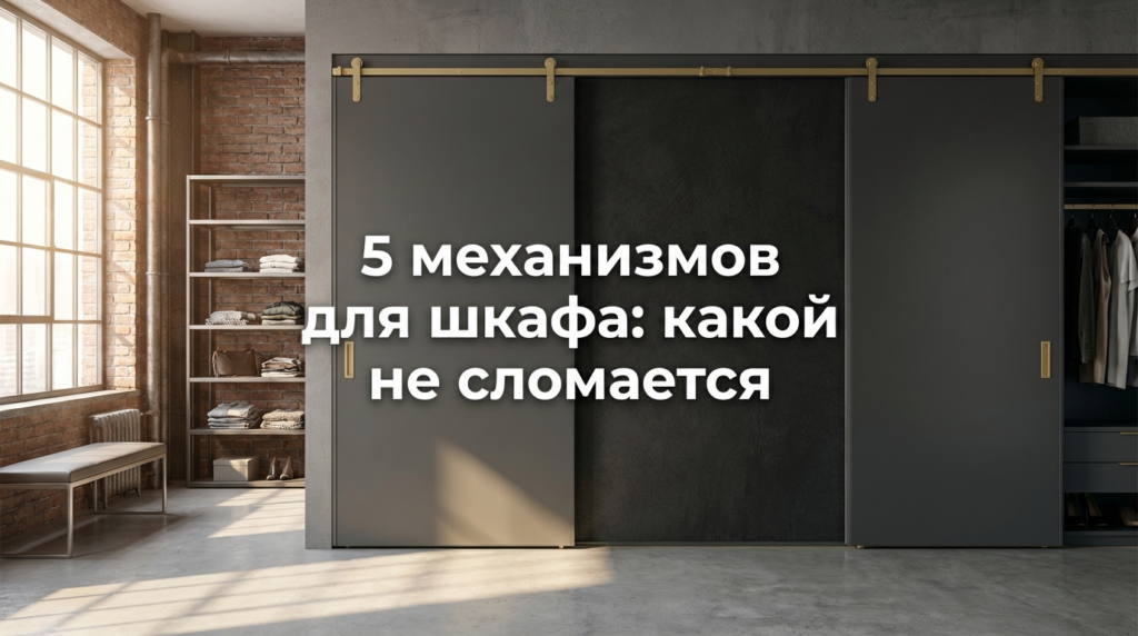    Схемы популярных механизмов открывания дверей для мебели MDKUHNY