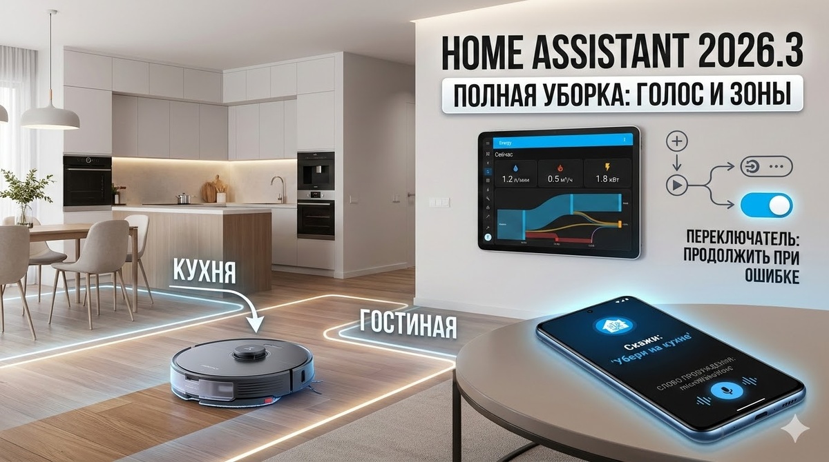 Обновление Home Assistant 2026.3: спокойный релиз с наведением порядка