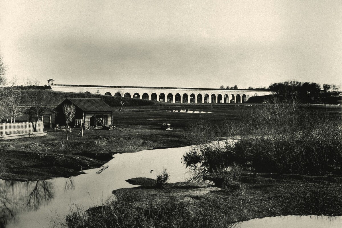 Ростокинский акведук. Снимок XIX в.