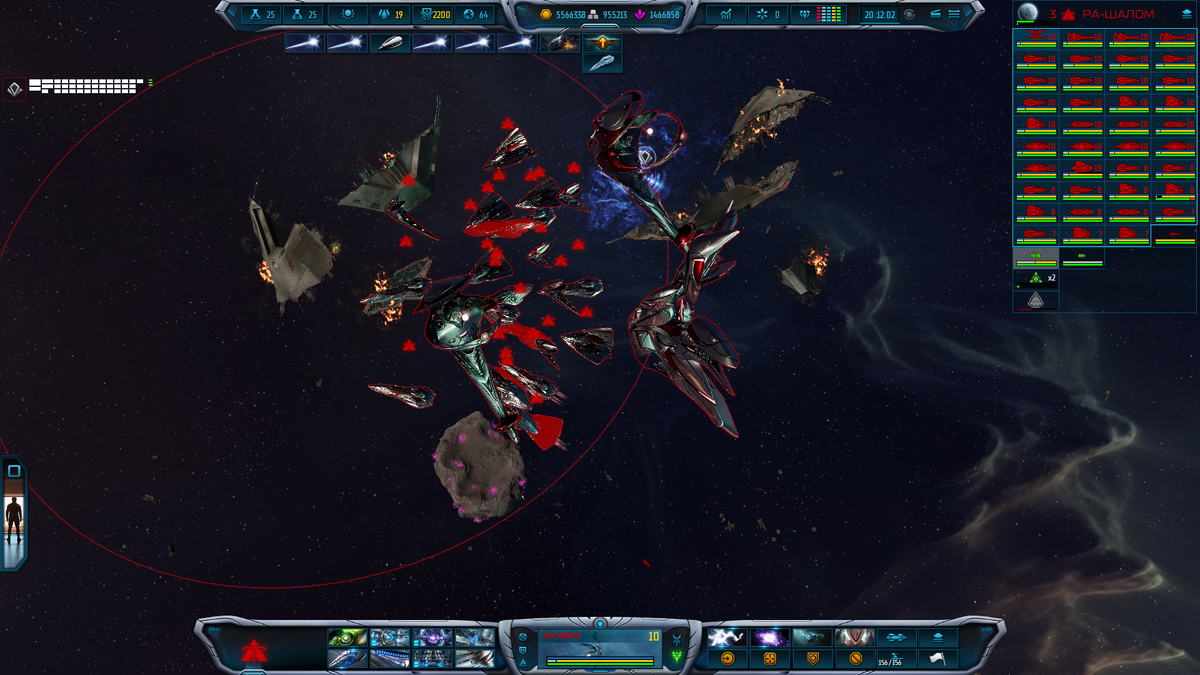 Так выглядят самые большие корабли у Адвентов.