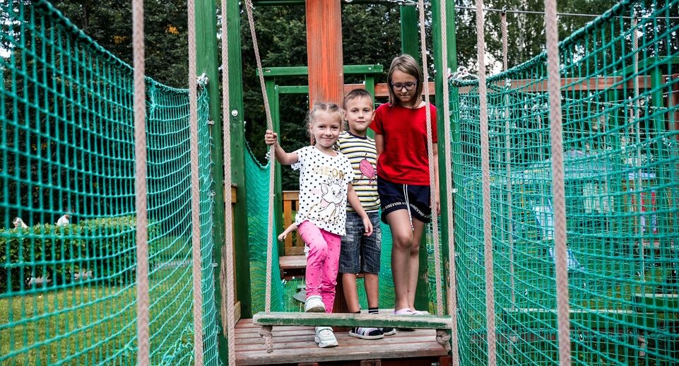    Размещение жителей Курской области в клинском лагере "Звонкие голоса" / Медиасток.рф