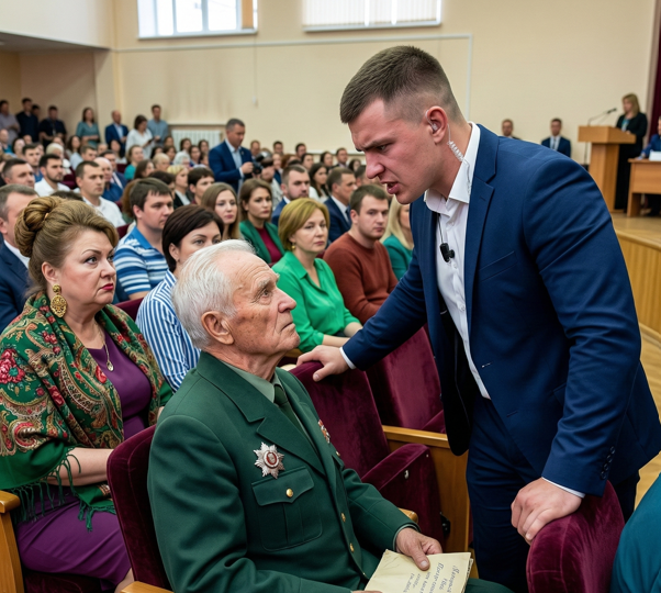 Охрана пыталась выгнать ветерана с диплома внука — но через минуту в зал вошли четырнадцать его сослуживцев