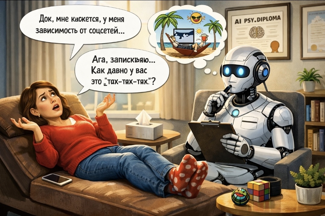 Идея иллюстрации ИИ. Тексты пишу сама, мне так важнее.