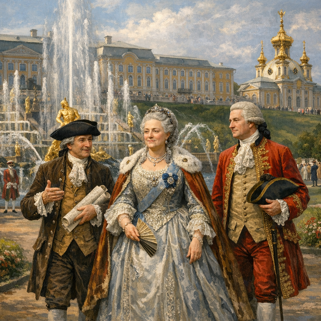 Реконструкция Петергофа: цифры, трудности и политика Екатерины 2