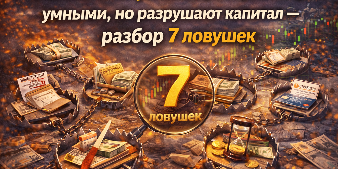 Финансовые решения, которые кажутся умными, но разрушают капитал — разбор 7 ловушек