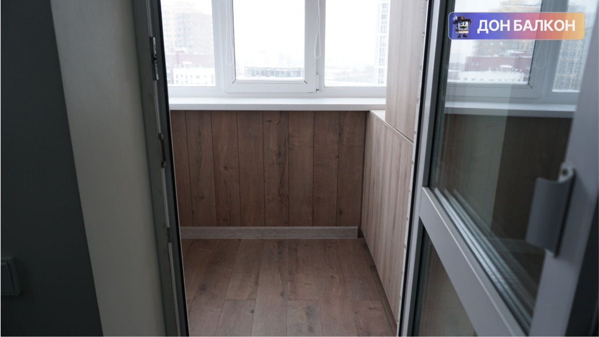 Ламинат на балкон на пол от компании Дон Балкон +7 (342) 299-99-66