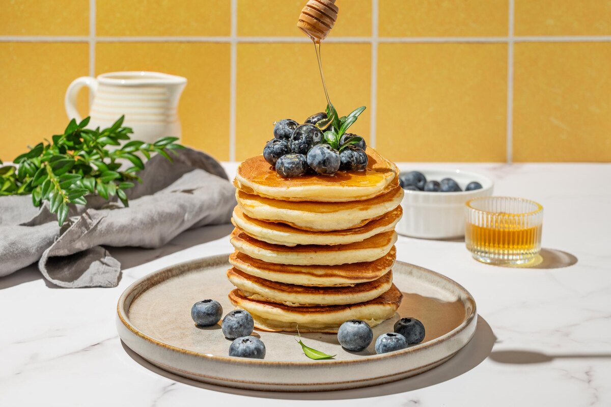 Готовые оладьи на кефире