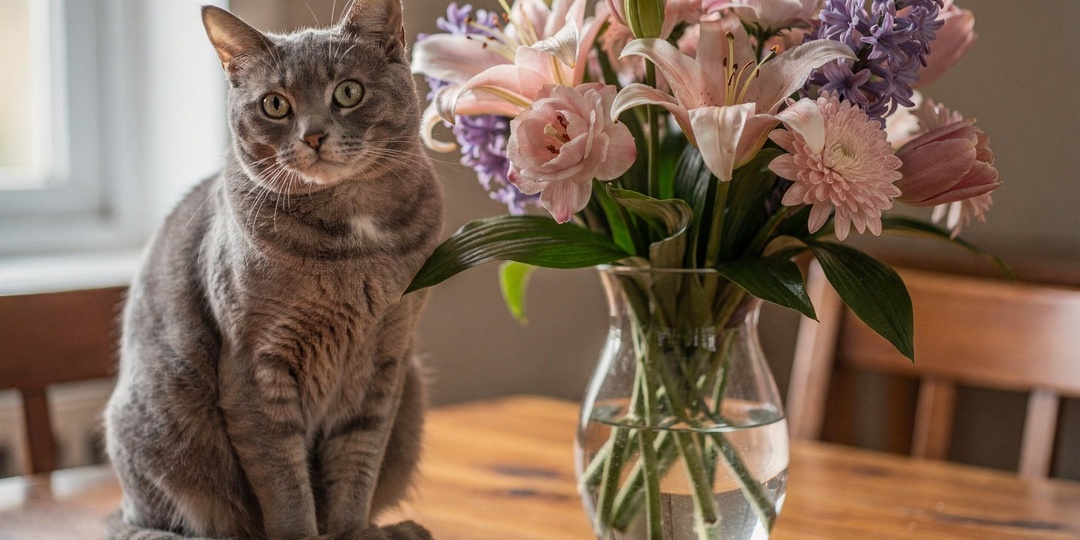 8 марта и опасные цветы для кошек: что важно знать хозяевам?