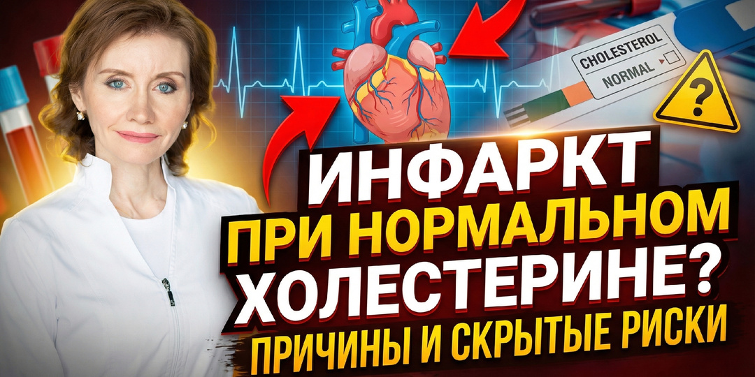 Инфаркт при нормальном холестерине: разбор факторов риска, которые игнорируют