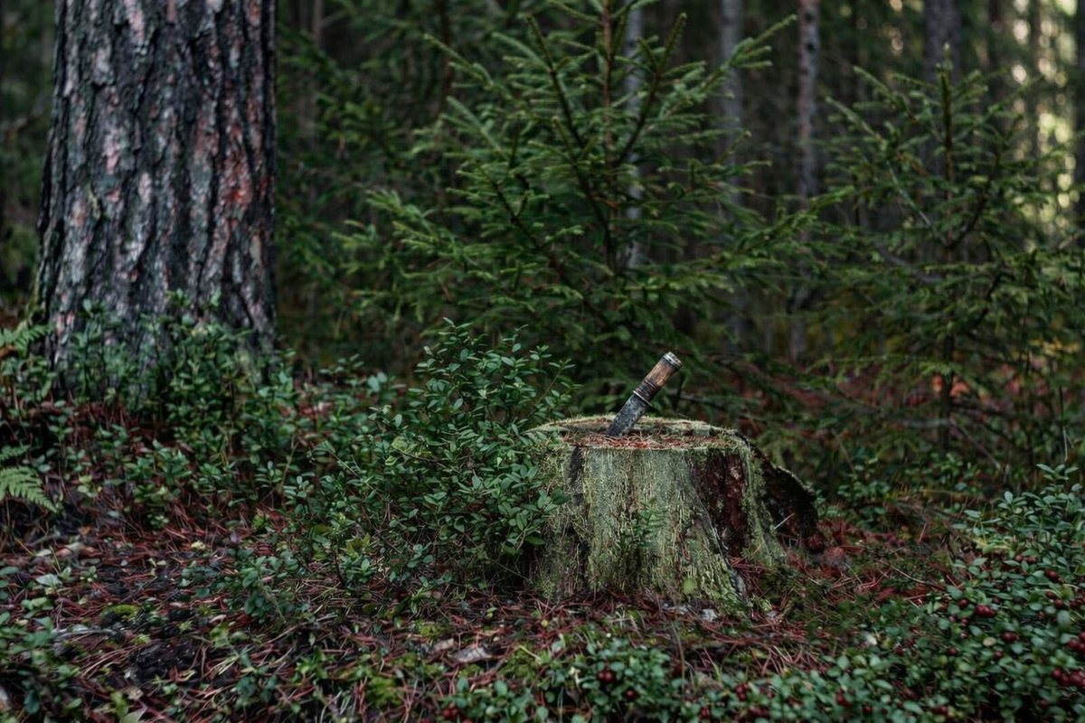 Если увидишь в лесу такой пень, задумайся, вдруг рядом бегает настоящий оборотень.