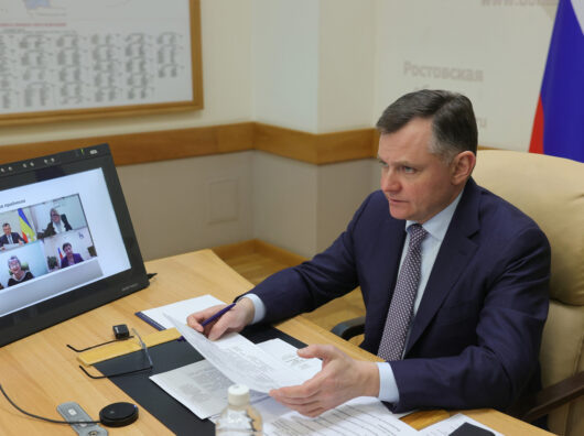    Губернатор Ростовской области Юрий Слюсарь // Фото: https://www.donland.ru/news/33050/