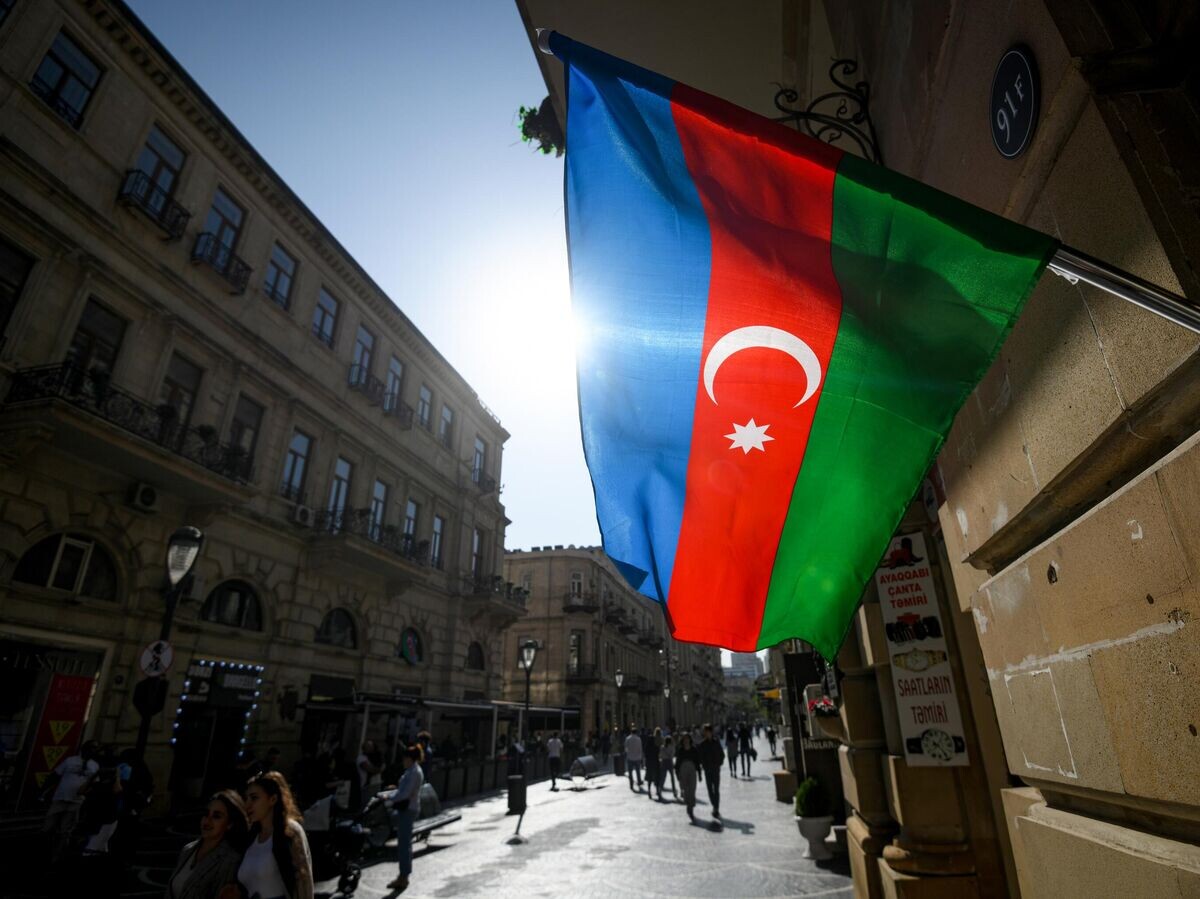    Флаг Азербайджана в Баку | © Sputnik / Мурад Оруджев