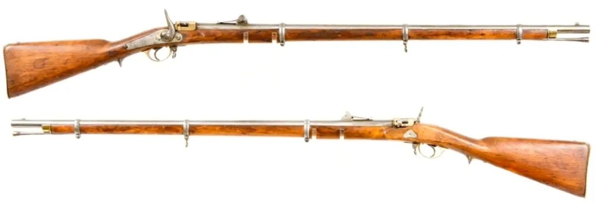 Русская дульнозарядная винтовка обр. 1856 года.