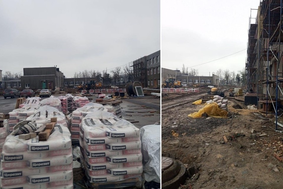    В Мариуполе продолжается восстановление средней школы №40. Фото: Администрация Мариуполя