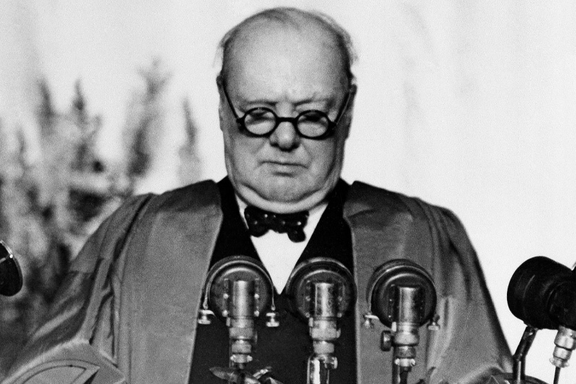 Уинстон Черчилль произносит Фултонскую речь
 Фото: AP / TASS