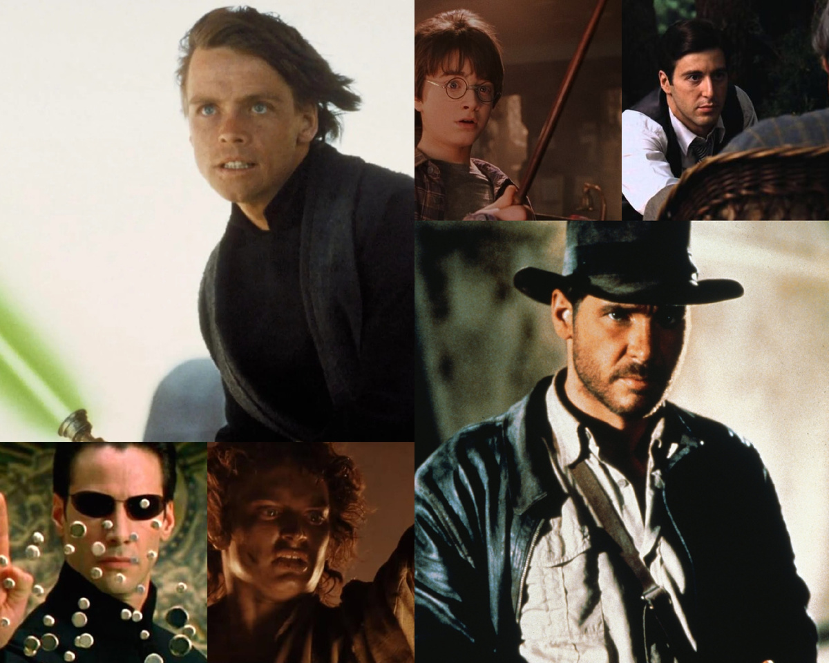 "Звёздные войны" (реж. Джордж Лукас, 1977-1983), "Гарри Поттер" (реж. Крис Коламбус, Альфонсо Куарон, Майк Ньюэлл, Дэвид Йейтс, 2001-2011), "Крёстный отец" (реж. Фрэнсис Форд Коппола, 1972-1990), "Матрица" (реж. Вачовски, 1999-2021), "Властелин колец" (реж. Питер Джексон, 2001-2003), "Индиана Джонс" (реж. Стивен Спилберг, Джеймс Мэнголд, 1981-2023)