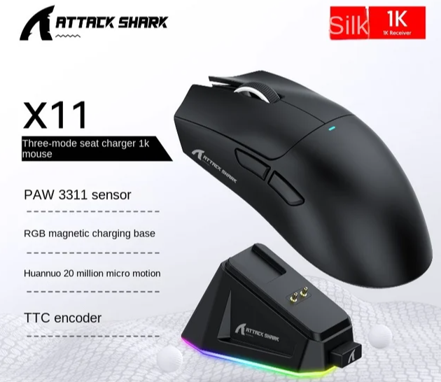 Беспроводная игровая мышь Attack Shark X11SE