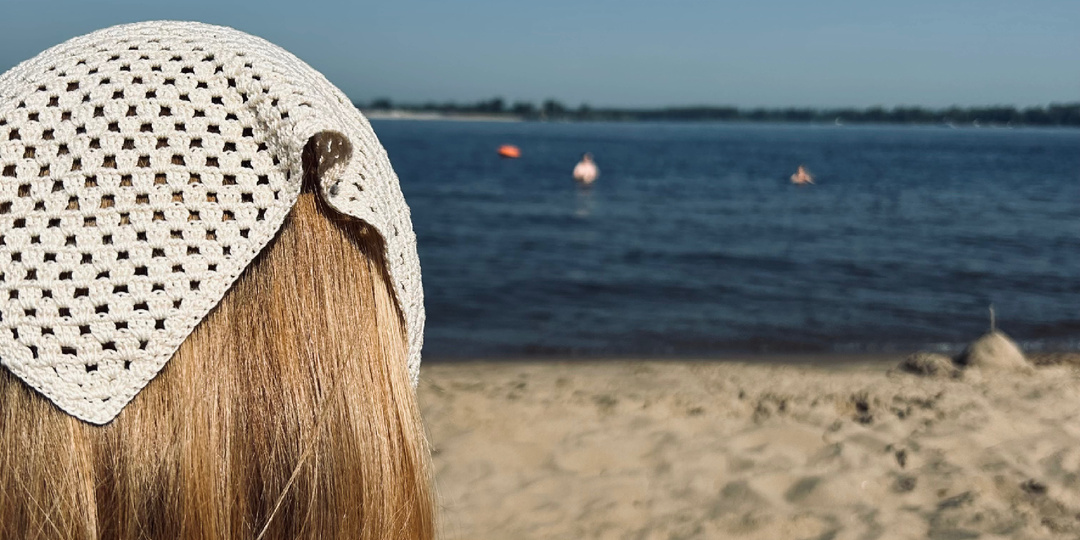 Готовимся к лету. Вяжем косынку крючком! 1 часть