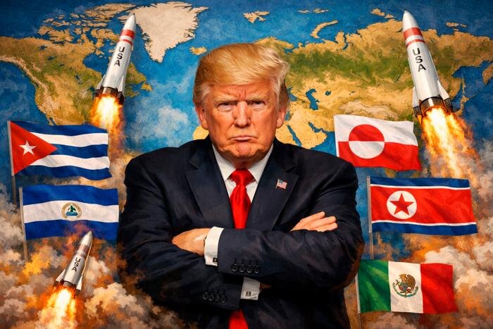 «Головокружение от успехов»: если Трамп дожмёт Иран, следующей падёт Куба. А дальше — Мексика и Гренландия? Обложка © GPTChat