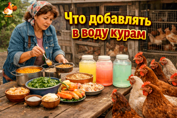 Секрет в поилке – зачем опытные фермеры добавляют «это» в воду курам 🐔💧 (и почему без головы лучше не мешать ничего)
