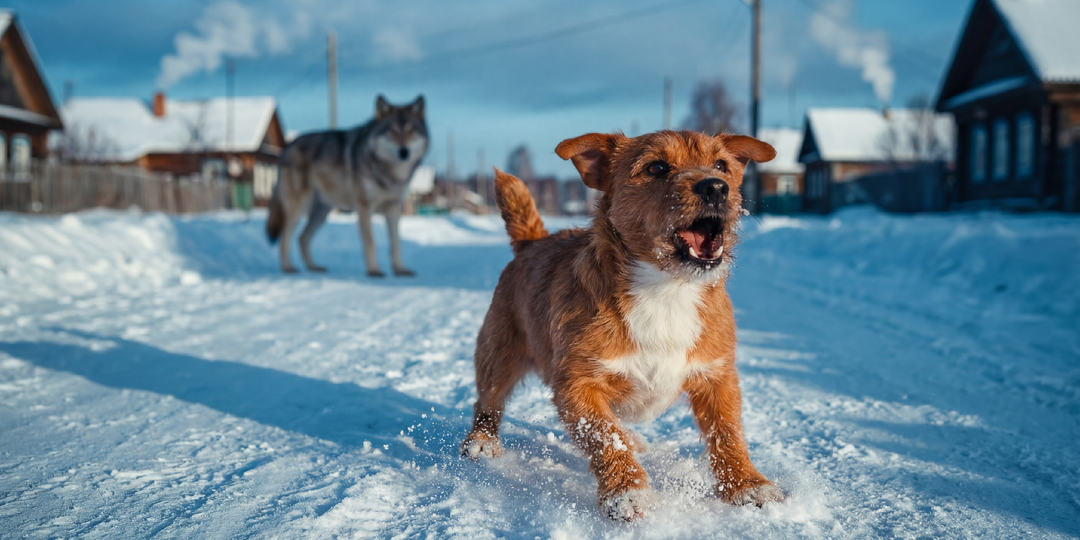 Тоша выбежала из дома и набросилась на волка - она спасла мальчика