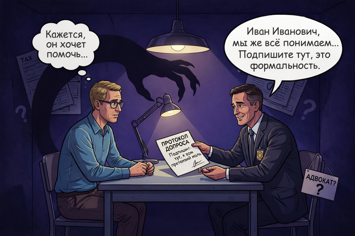 Как не наговорить себе на приговор при допросе в налоговой. Андрей Зуйков