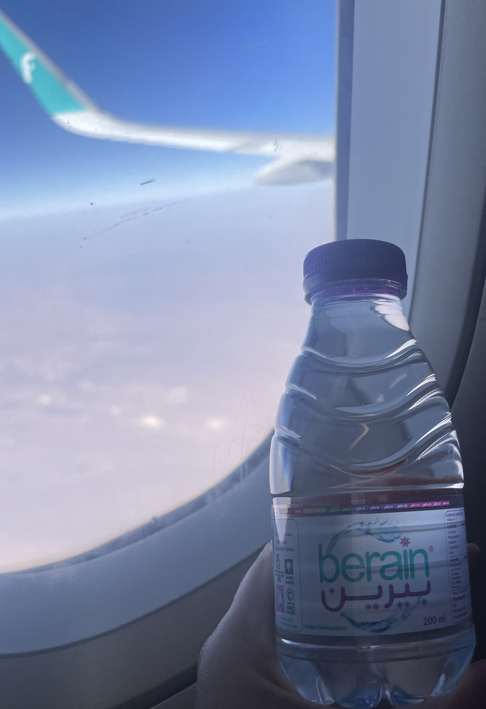 Порционная вода в а/к Flynas