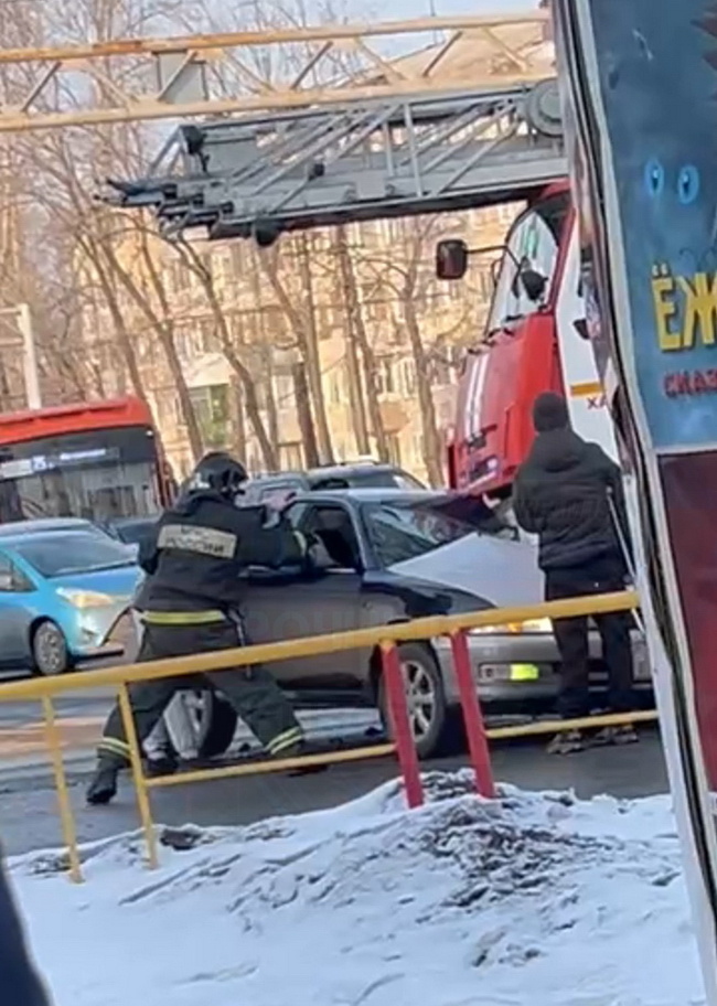 Фото с места ДТП.