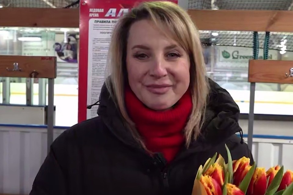    Российская фигуристка Ирина Слуцкая провела мастер-класс в Донецке. Фото: ТГ/Никитина