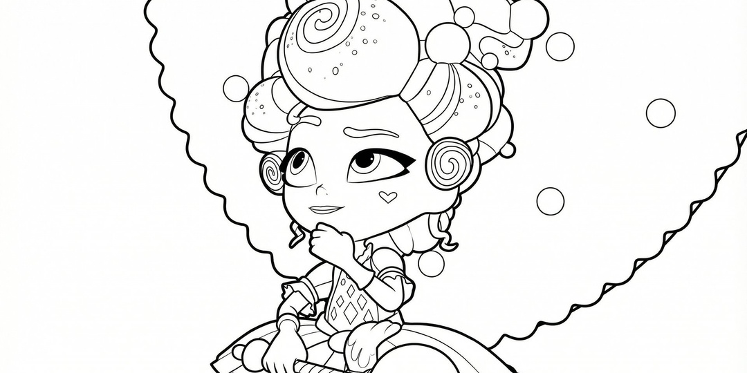 Раскрасим принцессу Пастилину