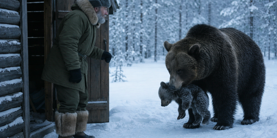 Дикий зверь постучал в дверь лесника: то, что было в пасти, заставило старика заплакать
