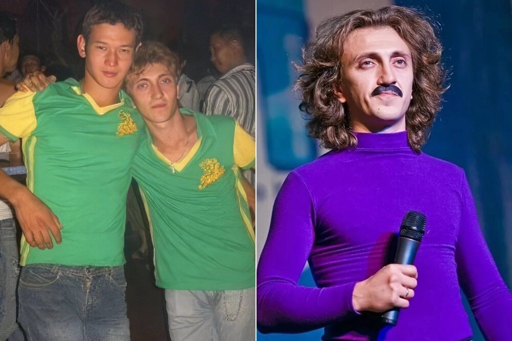    Денис с одноклассником; Дорохов в КВН. Фото: Коллаж АиФ