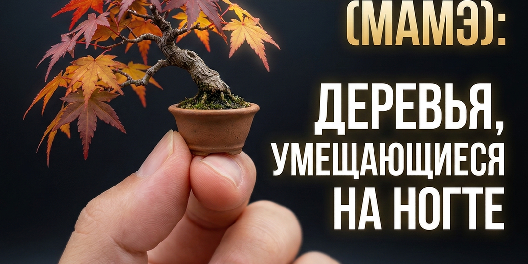 Нано-бонсай (Мамэ): деревья умещающиеся на ногте.