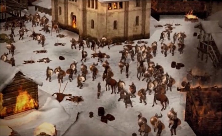 Взятие Киева Изяславом III , фотография из открытого доступа интернета